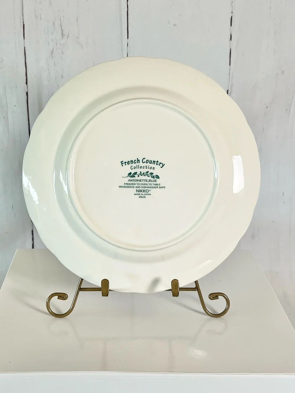 Vintage Nikko French Country Antoinette Blue Floral Dinner Plate 10.5